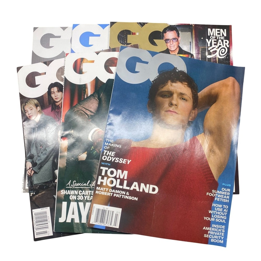 GQ Magazine Bundle Lot 6 2026 Jay-z Tom Holland BTS Mens Fashion Sports